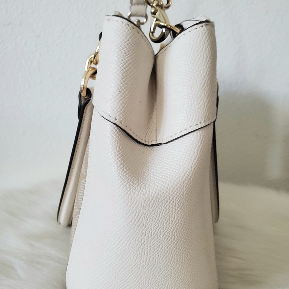 Coach Beige Leather Signature Purse Bag satchel Crossbody - Picture 7 of 11